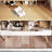 Makeup Vanity Desk With 3 Adjustable Lighted Mirror With Solid Wood Table Feet , Dressing Table Set With 4 Drawers And 3 Open Shelves  For Small Space Bedroom