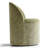 Upholstered Chenille Swivel Desk Chair With Hidden Casters-2116542212