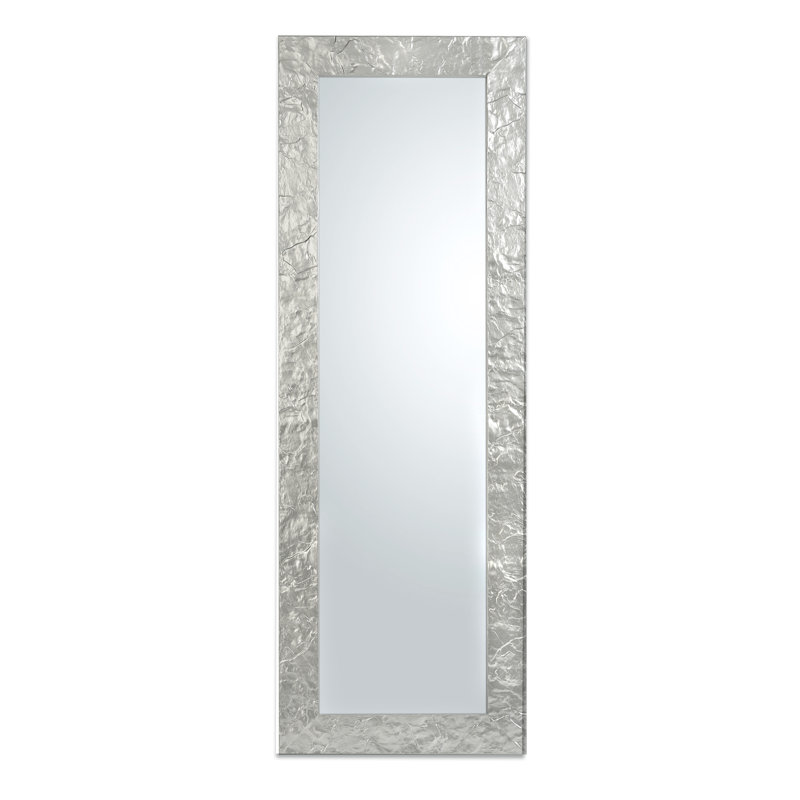 Klingensmith Solid Wood Flat Wall Mirror, Silver