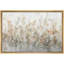 Œuvre abstraite botanique neutre avec formes florales douces, images de salon, impression sur toile encadrée-999791396-999791400