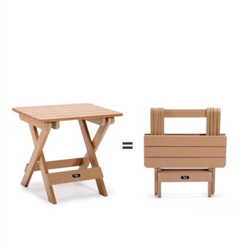 Table pliante portative rectangulaire, Brun