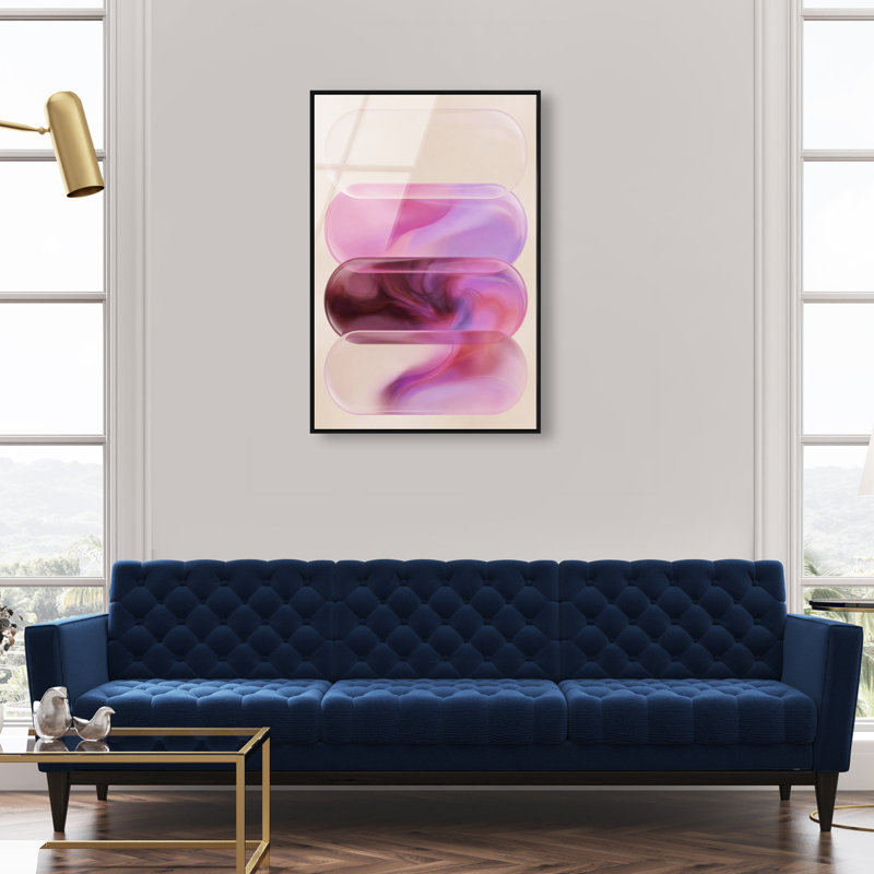 Clear Rose Print by Oliver Gal, 16"H x 11"W, Black Floater Frame