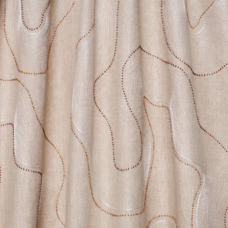 Topo Beaded Sheer Fabric