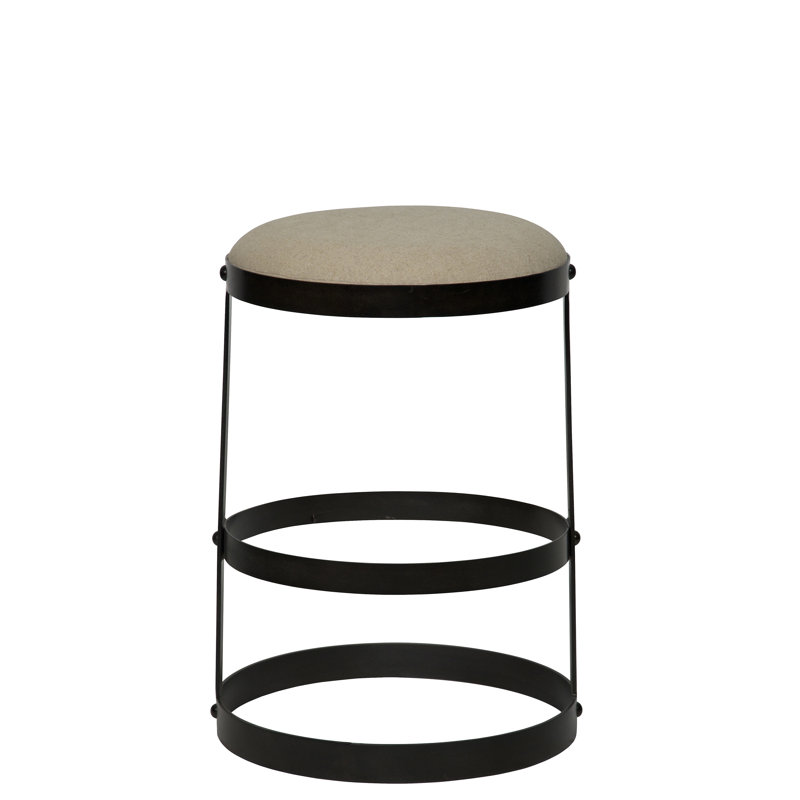 Dior Metal Bar & Counter Stool, Counter Stool (26" Seat Height), Black