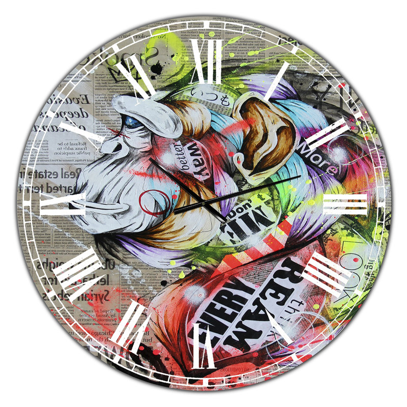 Horloge murale moderne surdimensionnée Visionary 2, Moyen