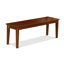 L'ensemble 6 pièces de table et chaises de cuisine contient une table de salle à manger rectangulaire et 4 chaises Parson en lin crème avec banc, acajou-739983582-739983583