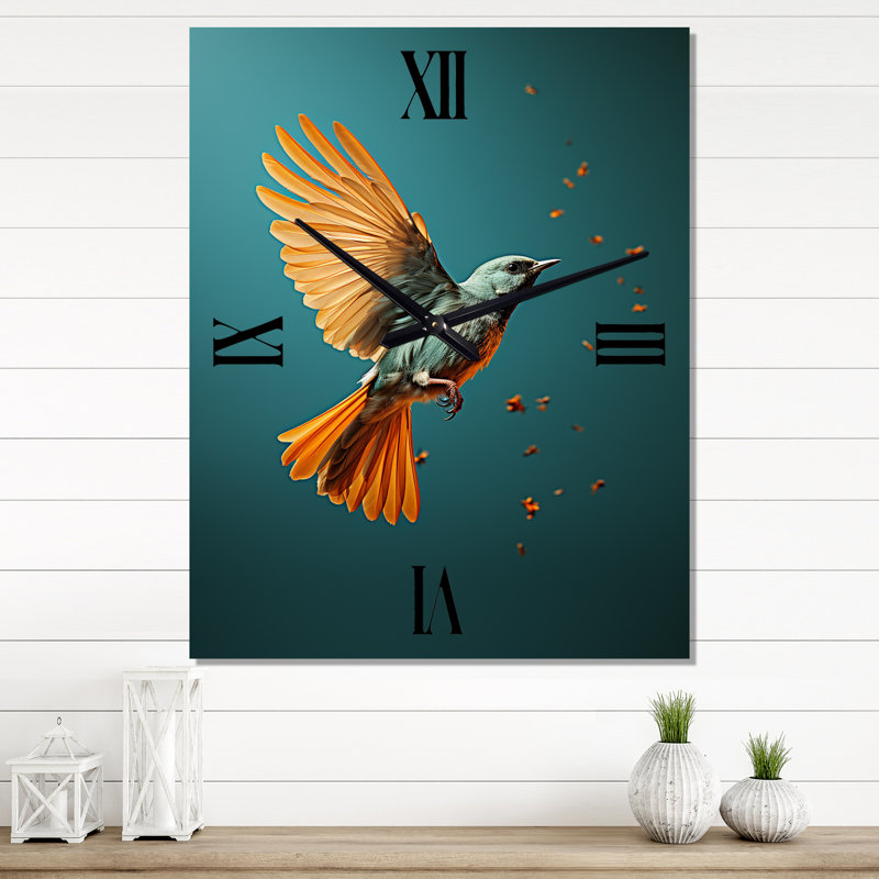 Bird Contemporary Flock - Horloges murales Bird, Très grand