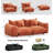 2-Piece Chenille Loveseat Modular Sectional Sofa for Small Space-211259873-211780479
