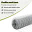 Hexagon Fence 100 M Galvanised Steel-1661087281