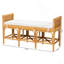 Banc en rotin brun moderne Modern Bohemian