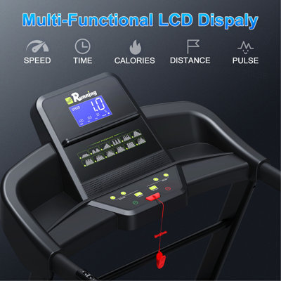 Treadmills for Home, Electric Treadmill with  Automatic Incline, Foldable 3.5HP Workout Running Machine Walking, Double Running Board Shock Absorption Pulse Sensor Bluetooth Speaker APP FITSHOW.400lbs