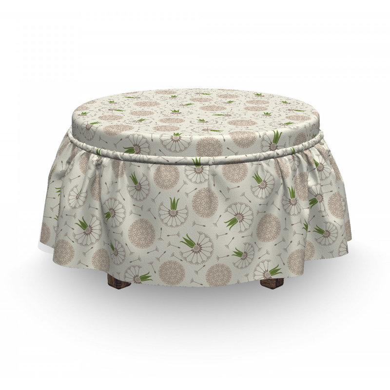 Housse pour repose-pieds composition blowball