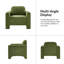 Fauteuil incurvé moderne en chenille 36 po Werts-1186758896