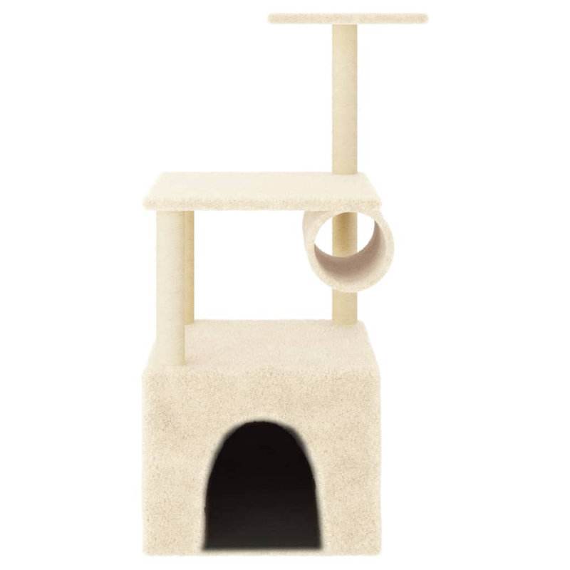 Kingsville 109.5cm H Cat Tree, Cream