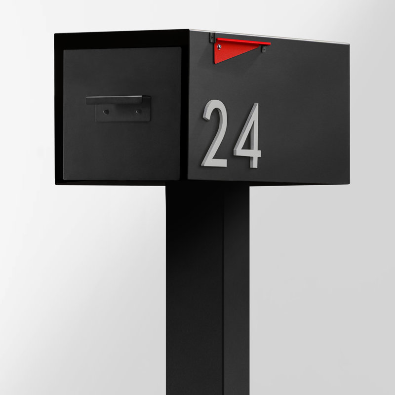 Boîte aux lettres Malone, Noir / argenté, Oui