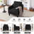 Mid-Century Accent Chairs Featuring Removable Cushions-2051752423