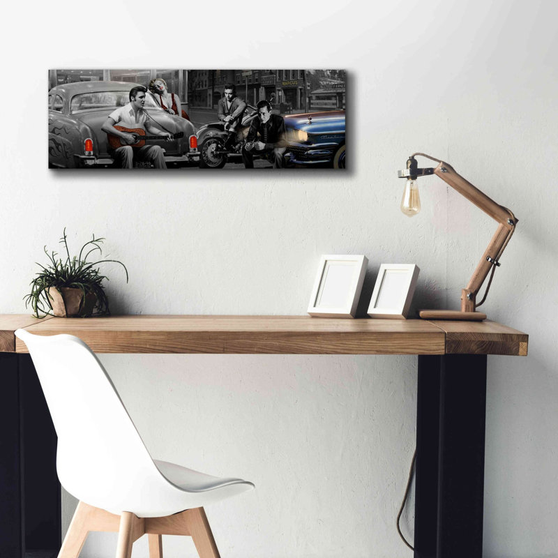 «Legendary Crossroads» par Chris Consani, art mural sur toile, H 12 po x l 36 po x P 1,5 po