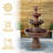 Dunkelberger Flower Blossom Traditional Resin 3-Tier Outdoor Water Fountain - Brown-1539092775