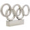 Becklynn Crystal Geometric Decorative Silver Sculpture