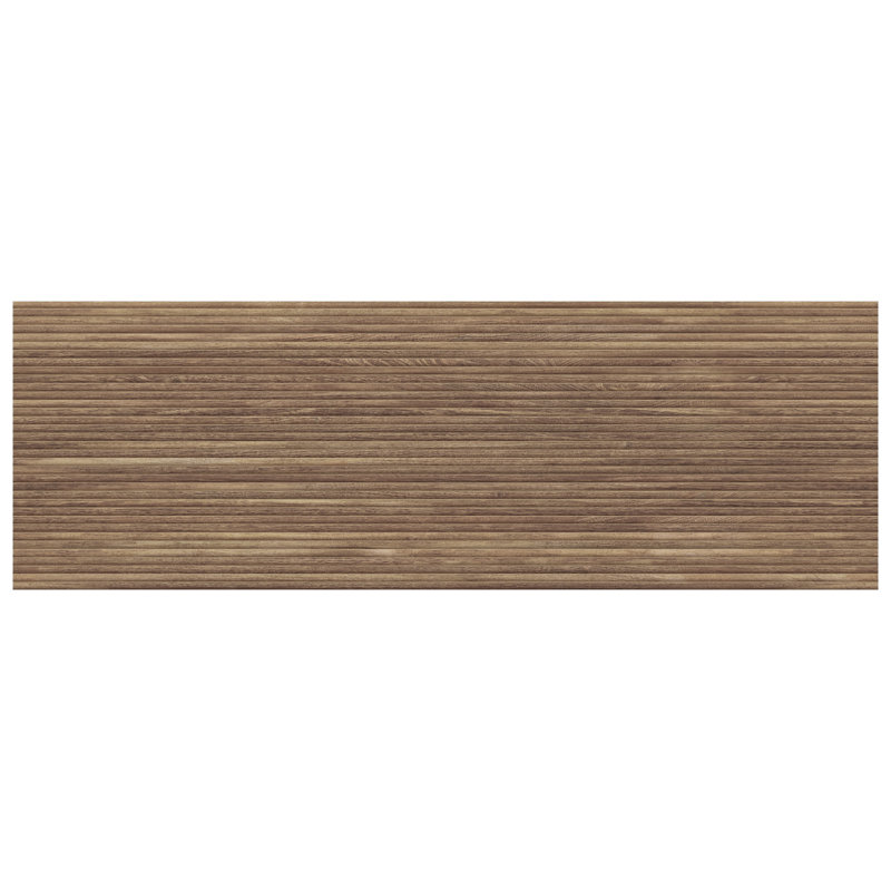 Larchwood 15-3/4"x47-1/4" Fluted Ceramic Wood Look Wall Tile