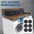 2-Tier Washer Dryer Countertop with 2 Drawers, Wood Laundry Countertop with 2.75" H Edge Rails, Waterproof Washer Dryer Cover with Anti-Slip Pads for Laundry Room Organization and Storage-116816393