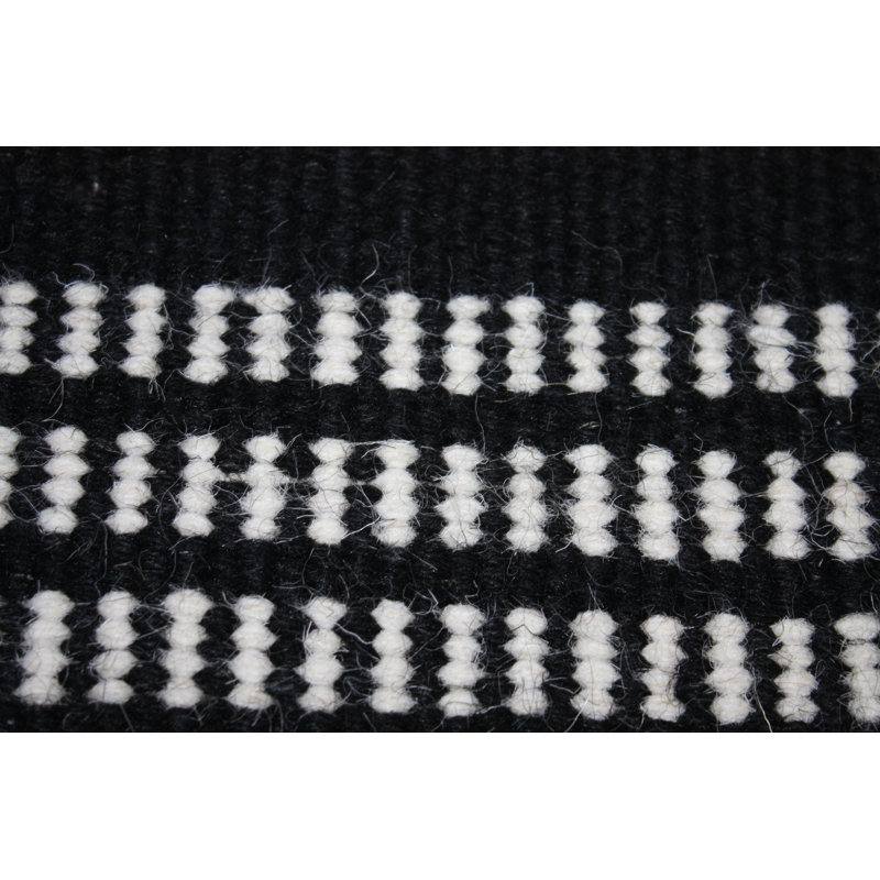 Harrow Striped Wool Hand Woven Area Rug, Rectangle 170 x 240cm