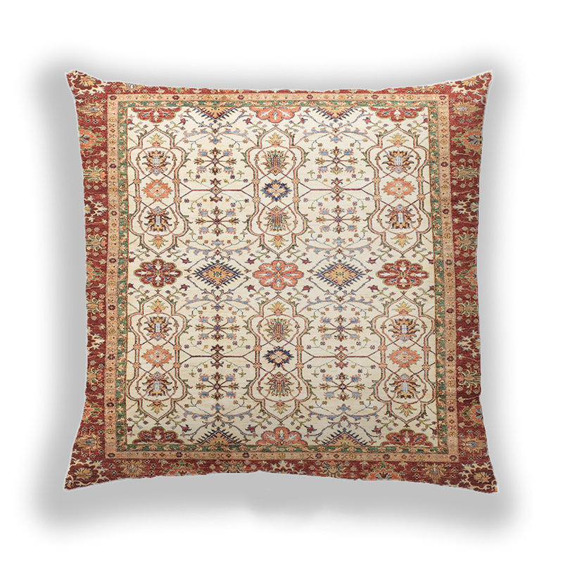 Abstract Microsuede Throw Pillow