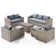10-piece Wicker Outdoor Couch Conversation Set With Storage Coffee Table, 2 Ottomans