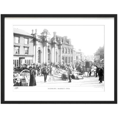 Sudbury, Market 1904 by Francis Frith - Single Picture Frame Print