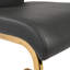 Chaise d'appoint rembourrée en similicuir H 18,5 po Haugen-31381534-40759746-119009919