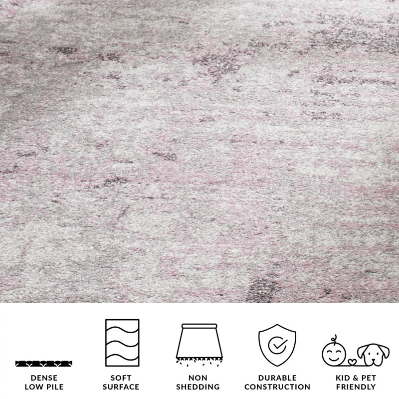 Milner Abstract Area Rug, Rectangle 91 x 152 cm
