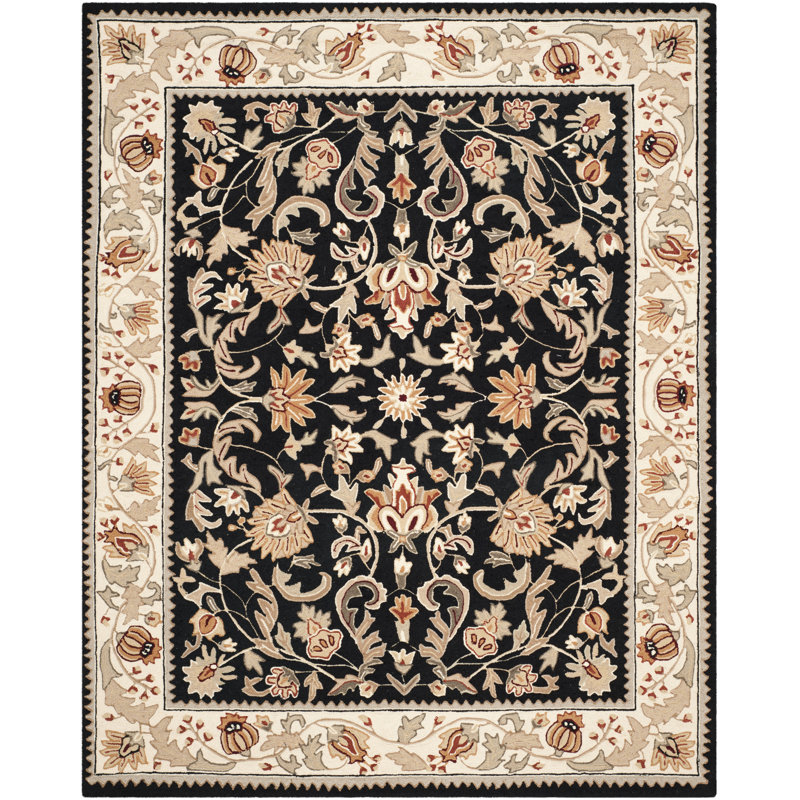 Harms Hand Hooked Performance Oriental Rug, Rectangle 9' x 12'