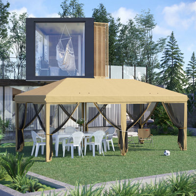Tente avec auvent Pop Up Outsunny