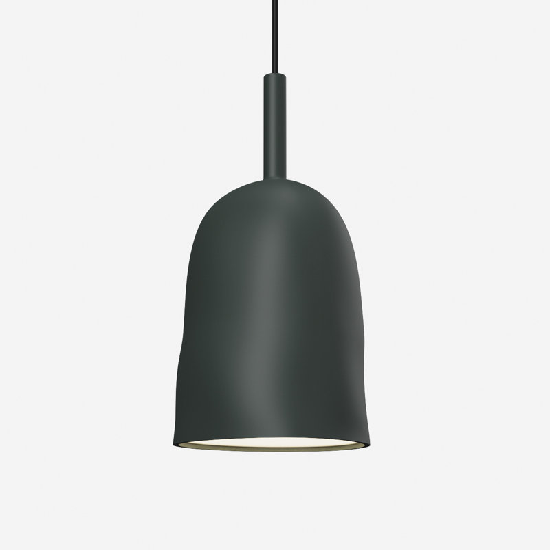 Vessel Pendant Light, 21" H x 14.5" W x 9" D, Black, Blossompink