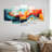 Colorful Abstract Expression II - Abstract Painting Multipanel Wall Art Canvas