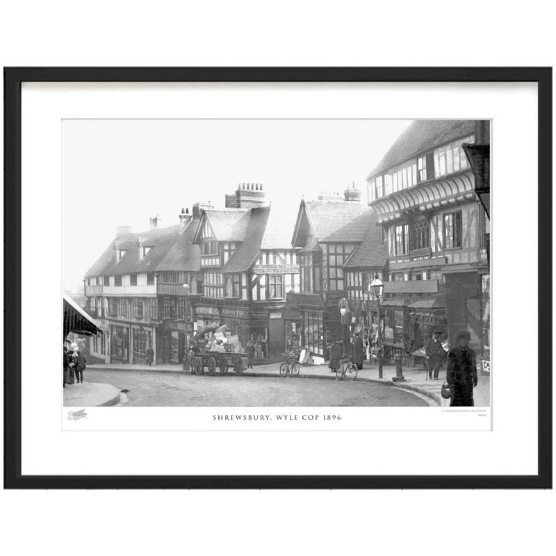 Shrewsbury, Wyle Cop 1896 - Single Picture Frame Print, 40cm H x 50cm W x 2.3cm D