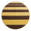 Machine Washable Horizontal Stripes Brown Area Rug
