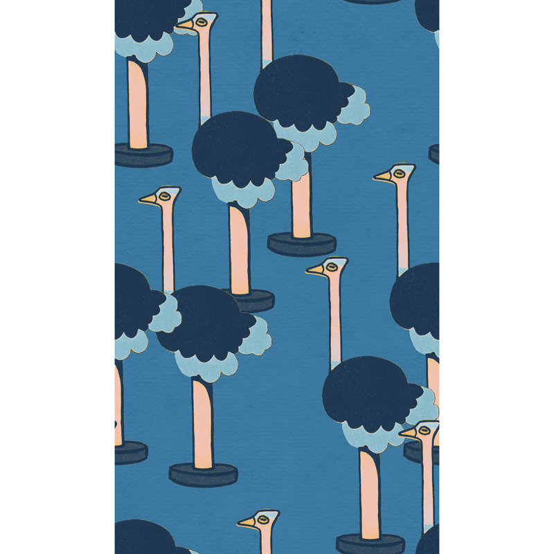 Wallpaper Double Roll by Yuki Osada, Blue