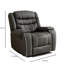 Fauteuils inclinables en tissu Tech, canapé simple noir confortable pour le salon