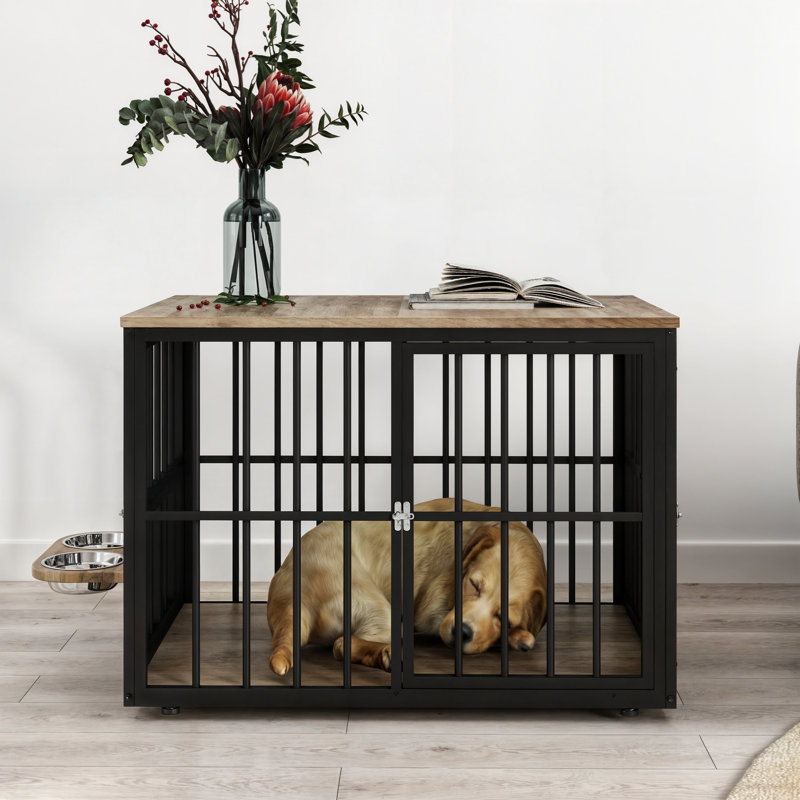 Cage pour chien empilable Graue, Moyen (H 33 po x l 43,30 po x P 29,90 po), Gris