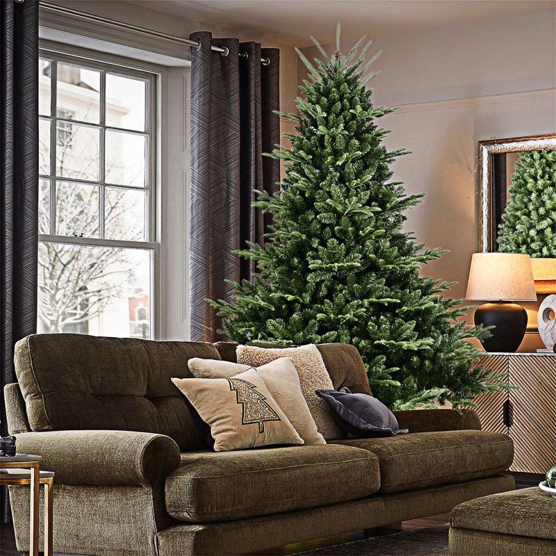 Arbre de Noël pleine forme avec support en métal, 8', Non pré-éclairé