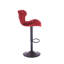 Ensemble de 2 tabourets de bar avec repose-pieds en poudre et base pivotante réglable en velours