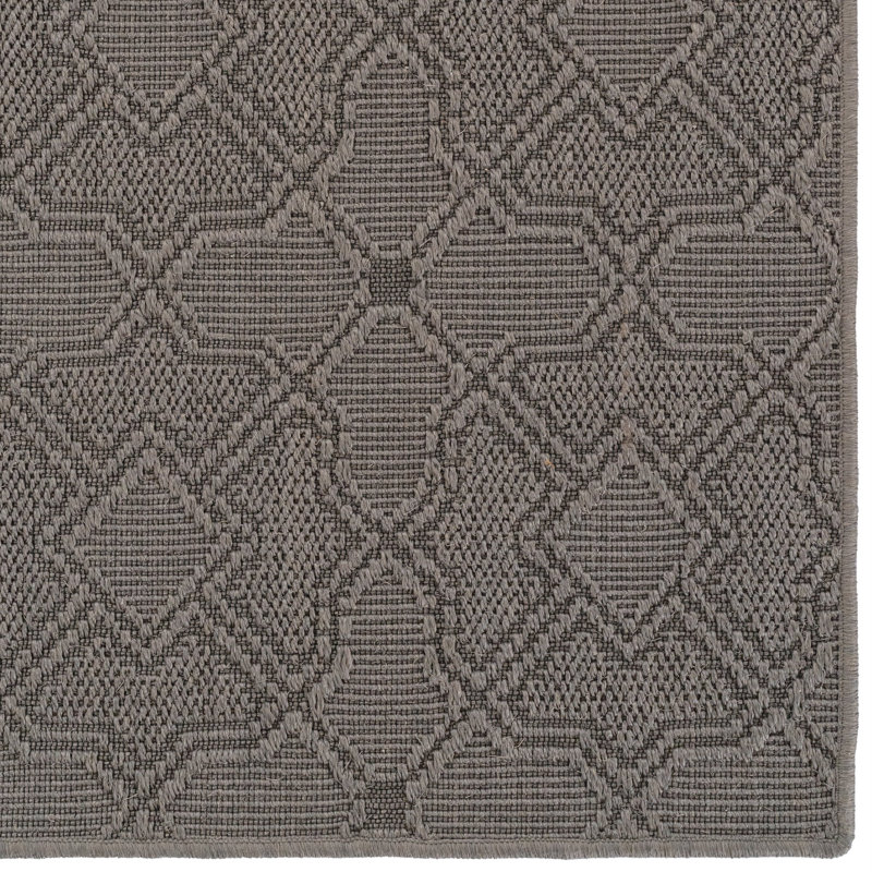 Anjanae Jute/Sisal Geometric Indoor Rug, Rectangle 10' x 14'