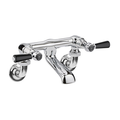 Topaz 2 Handle Wall Bath Shower Mixer Bath Filler