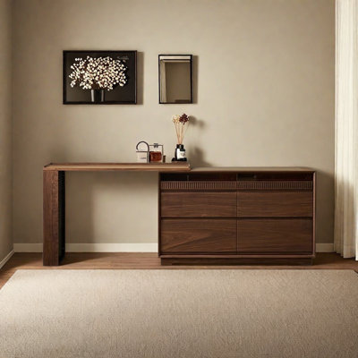 Commode rétro en bois de noyer