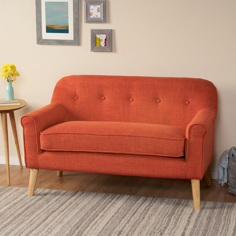 Causeuse moderne pour salon, chambre à coucher, Orange