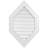 Vertical Peaked Surface Mount Signature Urethane Functional Gable Vent 13/12 Pitch, Primed Tan-101891027