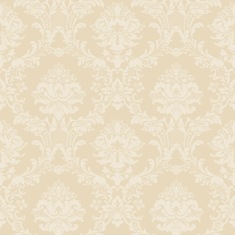 Palmwood 10m x 52.8cm Semi-Gloss Wallpaper Roll, Dark Cream