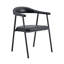 Ensemble de salle à manger 5 pièces rond avec guéridon 45,2 pouces et 4 chaises rembourrées-516164054-516164053