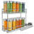 Pull Out Spice Rack Organizer For Inside Kitchen Cabinets,Slide Out Drawer,Chrome Sliding Spice Cabinet,2 Tier,(Chrome)